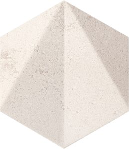 Декор плочка за баня Free Space HEX White STR 11x12.5
