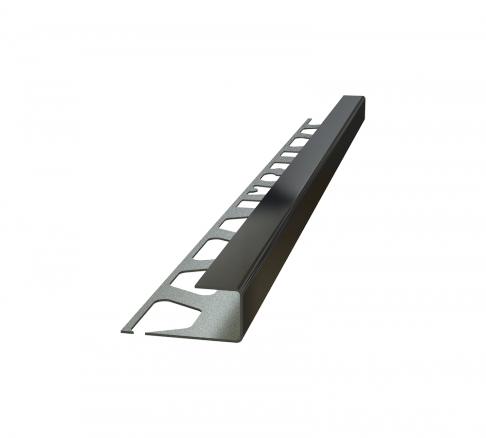 Квадратна лайсна огледално черна