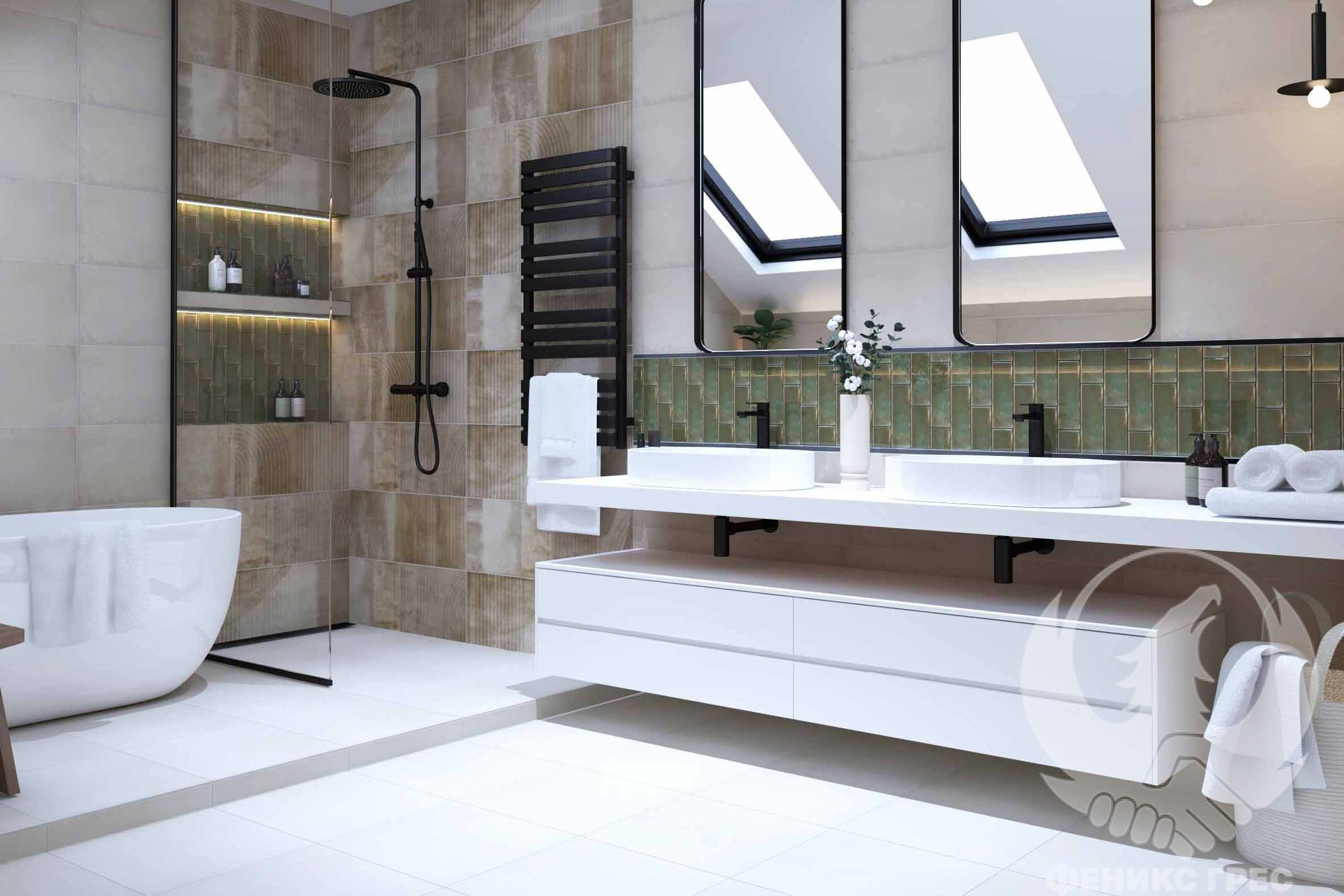 Materium Avorio 30×90 серия плочки за баня