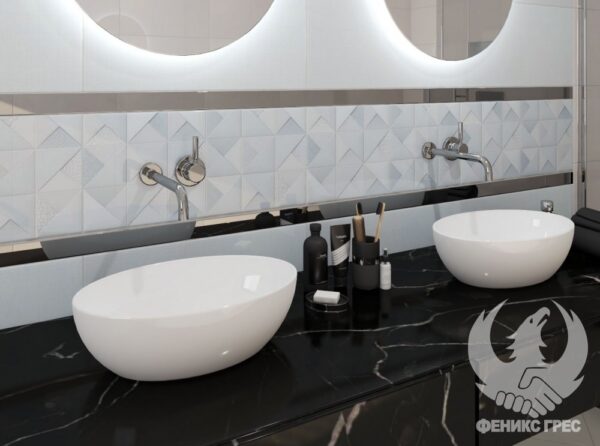 Керамични плочки за баня Glam Blue 30×60 – 02